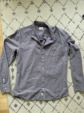 Marine Layer Men's Button-Down Shirt - Heather Gray